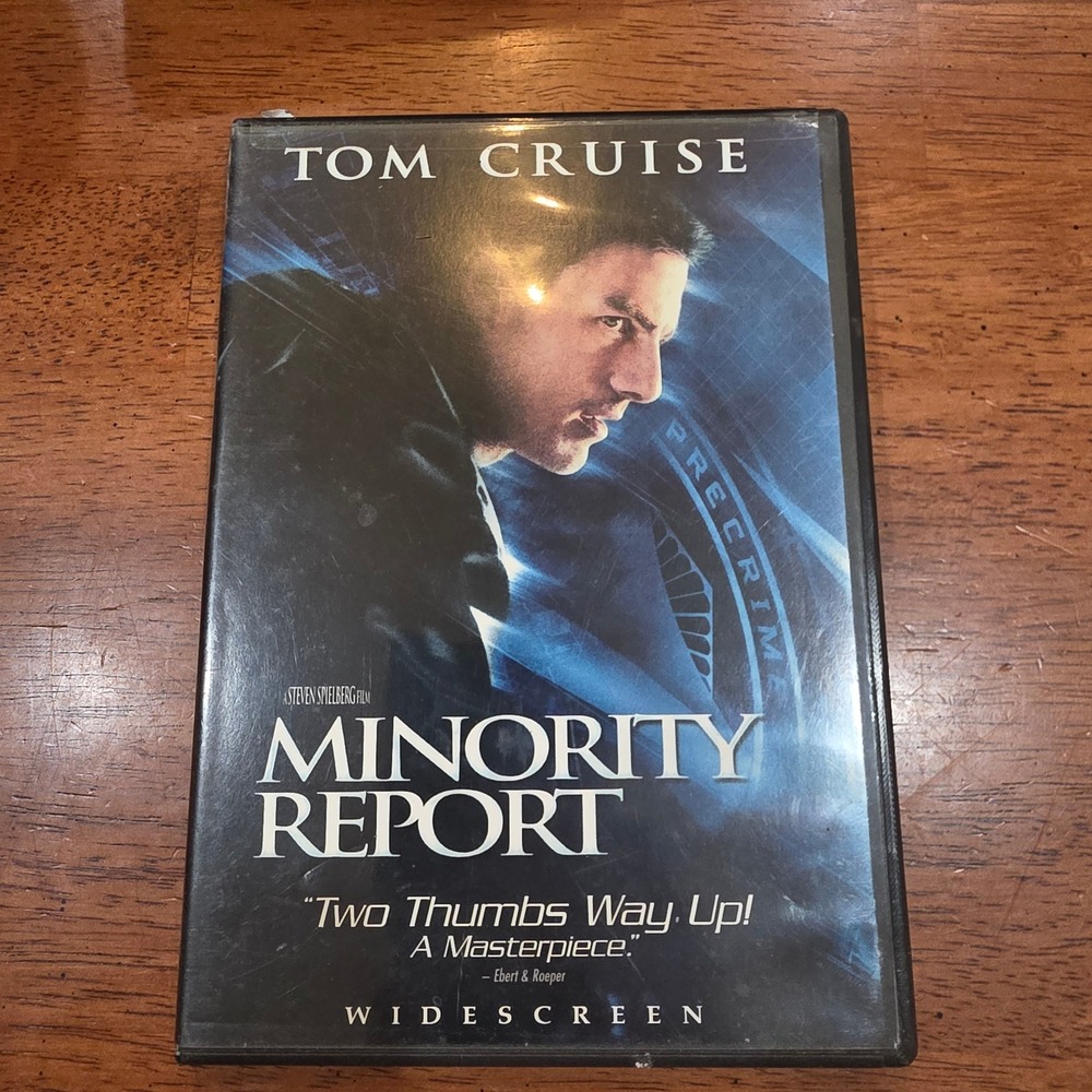 DreamWorks Minority Report DVD Tom Cruise Widescreen Sci-Fi Movie Excellent